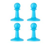 4 Pcs Tent Pillar Anti-Thunder Hat, Camping Poles Anti Thunder Protective Cover Antithunder Tarp Poles Tip Covers Lightning Cap for Canopy Awning (Blue)