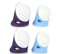 4 Pcs Thumb Guard Finger Protectors Sewing Thimble for Sewing Knitting Quilting Poke A Dot Book Cross Stitch