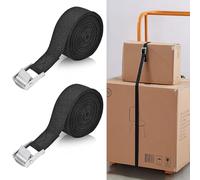 4 Pcs Tie Down Straps, Heavy Duty Tensioning Belts, 2M Adjustable Cargo Straps Ratchet Straps for Motorcycle, Cargo, Trucks, Trailer, Luggage, 250kg Loading Capacity, Quick Release