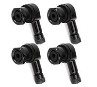 4 Pcs Tire Valve Stem, 90 Degree Angled Tyre Valve Extension, Adapter for Car, Motorcycle, Bike, Scooter