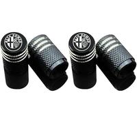 4 Pcs Tire Valve Stem Caps for Alfa Romeo Tonale, Dust Proof Valve Cover Corrosion Resistant Premium Leak Proof Tyre Caps for Car,F