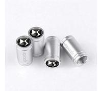 4 Pcs Tire Valve Stem Caps for DS 3 4 5 6 7 9, Dust Proof Valve Cover Corrosion Resistant Premium Leak-Proof Tyre Caps for Car,Silver