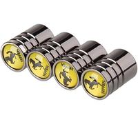 4 Pcs Tire Valve Stem Caps for Ferrari 550Maranello 575Maranello 599 612, Dust Proof Valve Cover Corrosion Resistant Premium Leak-Proof Tyre Caps for Car,B