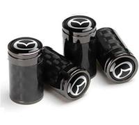 4 Pcs Tire Valve Stem Caps for Mazda 3 Axela 6 ATENZA MX-5 CX-3 CX-4 CX-5, Dust Proof Valve Cover Corrosion Resistant Premium Leak-Proof Tyre Caps for Car,A