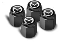 4 Pcs Tire Valve Stem Caps for Mazda 3 Base, Dust Proof Valve Cover Corrosion Resistant Premium Leak Proof Tyre Caps for Car,A