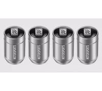 4 Pcs Tire Valve Stem Caps for Rolls Royce Wraith Dawn, Dust Proof Valve Cover Corrosion Resistant Premium Leak Proof Tyre Caps for Car,A