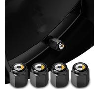 4 Pcs Tire Valve Stem Caps for Smart EQ fortwo (C453) 2018-2019, Dust Proof Valve Cover Corrosion Resistant Premium Leak Proof Tyre Caps for Car,A