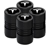 4 Pcs Tire Valve Stem Caps for Tesla Model 3 2017-2020, Dust Proof Valve Cover Corrosion Resistant Premium Leak Proof Tyre Caps for Car,C