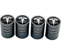 4 Pcs Tire Valve Stem Caps for Tesla Model 3 2017-2020, Dust Proof Valve Cover Corrosion Resistant Premium Leak Proof Tyre Caps for Car,B
