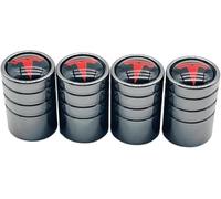 4 Pcs Tire Valve Stem Caps for Tesla Model S Model X Model 3 Model Y, Dust Proof Valve Cover Corrosion Resistant Premium Leak Proof Tyre Caps for Car,D