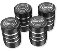 4 Pcs Tire Valve Stem Caps for Volvo V60CrossCountry, Dust Proof Valve Cover Corrosion Resistant Premium Leak-Proof Tyre Caps for Car,A