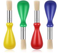 4 Pcs Toddler Paint Brushes, Paint Brushes for Toddlers 1-3, Washable Easy Grip Paintbrush, Preschool Paints Brush for Painting Drawing Writing Kids Art Projects