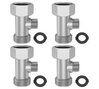 4 Pcs Toilet Bidet 3 Way Connector Brass 15/16 Inch 9/16 Inch Bidet T Adapter Easy Install Toilet Hose Tee Connector for Bathroom