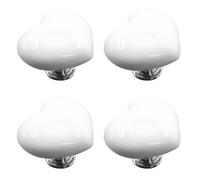 4 Pcs Toilet Button Push Tool, Creative Press Toilet Push Button,Love Heart Shaped Toilet Tank Button,White Love Toilet Button Pusher Replacement for Home Bathroom Decor4 Pcs Toilet Button Push Tool