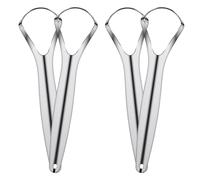 4 Pcs Tongue Scraper Stainless Steel Tongue Cleaners Wide Head Tongue Cleaner Tool Reduce Bad Breath Tongue Scraper for Fresh Breath