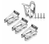 4 PCS Tool Belt Hook for Makita Eclectric Tools, Heavy Duty Belt Hooks with 4 Screws (1cm), Stainless Steel Belt Hooks for Makita DHP480 DHP482 HP457 HP347 TD127 TD126 (Silver)