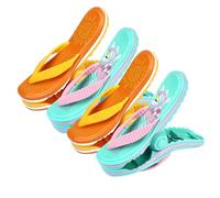 4 Pcs Towel Clips for Sun Loungers Slipper Beach Towel Clips Strong Beach Chair Hanger Clips Clothes Clip Quilt Clips Large Plastic Towel Pegs for Sun Lounger Blankets Patio Pool Chairs