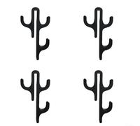 4 Pcs Towel Hooks For Glass Doors, Shower Hanger With Minimalist Black, No-Adhesive Shower Towel Hooks For Bathroom Kitchen Use(D)