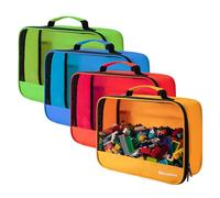 4 PCS Toys Storage Bag, Classic Bricks Building Set Storage Bag, Travel Case for Building Toys, Puzzles