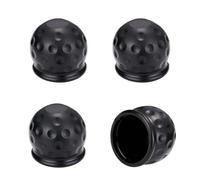 4 Pcs Trailer Hitch Ball Cover Universal 50mm, Tow Ball Cover, Tow Bar Cover, Towball Cover, Tow Gitch Cover(Black)