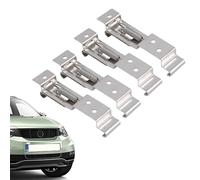 4 Pcs Trailer Number Plate Holder, License Plate Bracket, Stainless Steel Number Plate Clips, Frame Number Plate Holders Stainless Spring Loaded Steel for Trailers Caravans