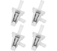 4 Pcs Transparent Fuel Filter for Triumph Rocket 3 R 2020-2024 | Inline Fuel Filter for Car 90 Degree Inline Fuel Filter Clear Plastic Petrol Fuel Filter with Metal Strainer 6mm 1/4" Hose