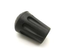 4 Pcs Trekking Pole Tips Rubber Set, Walking Stick Tips Black | Replacement Pair, Shoe Shape and Short Style, Rubber Build, Protects Wear and Adds Traction