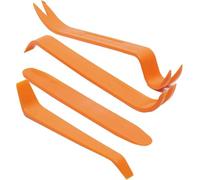 4 Pcs Trim Removal Tool, Trim Removal Tool in Different Sizes, Abs Plastic Pry Tool, Car Trim Removal Kit, Repair Mechanic Bar Scraper, for Automotive Panel, Door, Audio Radio, Vehicle Lights (orange)