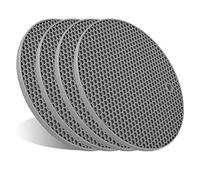 4 Pcs Trivets for Hot Dishes, Kitchen Heat Resistant Silicone Trivet, Extra Thick, Large, Non Slip (2. Gray)