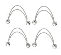 4 Pcs Trouser Cuff Clips Headscarf Pins Pinless Brooch Hijab Pins Fasteners T-Shirt Shortening Shirt Clips For Women