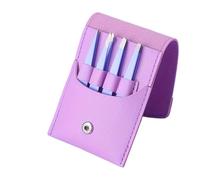 4 pcs Tweezers Set - for Eyebrows Great Precision for Facial Hair, Splinter and Ingrown Removal Wit(Purple)