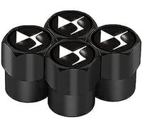 4 PCS Tyre Valve Caps for Citroen DS 2 3 4 5 6 7 DS2 DS3 DS4 DS5 DS6 DS7, Car Wheel Caps, Car Dust Caps Car Tire Air Caps Cover, Anti-corrosion Alloy Leak-Proof Car Tire Valve Stem Caps,A Black