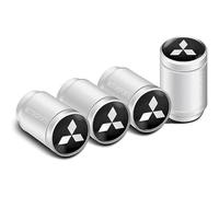 4 Pcs Tyre Valve Caps for Mitsubishi Triton L200 Spirit Lancer Pajero Mirage Ralliart, Air Leakproof Tyre Dust Caps Car Tire Valve Stem Caps Airtight Seal Tire Valve Cap Valve Covers Replacement