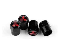 4 Pcs Tyre Valve Caps for Mitsubishi Triton L200 Spirit Lancer Pajero Mirage Ralliart, Air Leakproof Tyre Dust Caps Car Tire Valve Stem Caps Airtight Seal Tire Valve Cap Valve Covers Replacement
