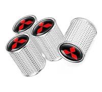 4 Pcs Tyre Valve Caps for Mitsubishi Triton L200 Spirit Lancer Pajero Mirage Ralliart, Air Leakproof Tyre Dust Caps Car Tire Valve Stem Caps Airtight Seal Tire Valve Cap Valve Covers Replacement