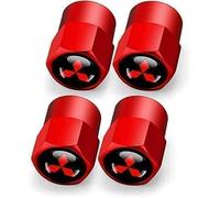 4 Pcs Tyre Valve Caps for Mitsubishi Triton L200 Spirit Lancer Pajero Mirage Ralliart, Air Leakproof Tyre Dust Caps Car Tire Valve Stem Caps Airtight Seal Tire Valve Cap Valve Covers Replacement