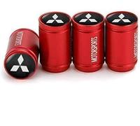 4 Pcs Tyre Valve Caps for Mitsubishi Triton L200 Spirit Lancer Pajero Mirage Ralliart, Air Leakproof Tyre Dust Caps Car Tire Valve Stem Caps Airtight Seal Tire Valve Cap Valve Covers Replacement