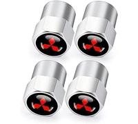 4 Pcs Tyre Valve Caps for Mitsubishi Triton L200 Spirit Lancer Pajero Mirage Ralliart, Air Leakproof Tyre Dust Caps Car Tire Valve Stem Caps Airtight Seal Tire Valve Cap Valve Covers Replacement