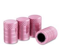 4 PCS Tyre Valve Caps for Peugeot 208 e208 GT GT Line 2020-2023 2021 2022, Stem Dust Covers with Corrosion Resistant with O Seal Ring Stem Caps,Pink