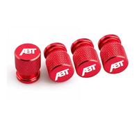 4 Pcs Tyre Valve Caps Set,for ABT VW Audi TT A3 A4 A5 Q7 Quattro RS6 R8 Golf Leak Proof Dust Seal Corrosion Resistant Leak-Proof Screw-On Easy Grip Car Accessories,Red