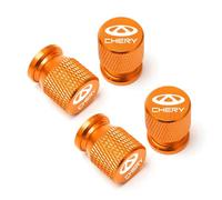 4 Pcs Tyre Valve Caps Set,for CHERY TIGGO 3 4 5 7 PRO 8 Leak Proof Dust Seal Corrosion Resistant Leak-Proof Screw-On Easy Grip Car Accessories,Orange