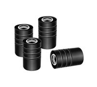 4 Pcs Tyre Valve Caps Set,for Citroen Jumper Cactus C8 C-Elysee C15 C4L Spacetourer C6 Leak Proof Dust Seal Corrosion Resistant Leak-Proof Screw-On Easy Grip Car Accessories,A-Black