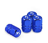 4 Pcs Tyre Valve Caps Set,for DS DS4S DS5 5LS DS3 DS4 DS6 DS7 DS9 WILD RUBIS SPIRIT E-Tense Leak Proof Dust Seal Corrosion Resistant Leak-Proof Screw-On Easy Grip Car Accessories,Blue