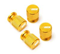 4 Pcs Tyre Valve Caps Set,for Hyundai i40 i30 i20 IX35 IX20 Solaris Genesis Azera Santa Fe Leak Proof Dust Seal Corrosion Resistant Leak-Proof Screw-On Easy Grip Car Accessories,Gold