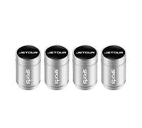 4 Pcs Tyre Valve Caps Set,for Jetour T2 X70 Plus X70 X90 T1 L6 L7 L9 Leak Proof Dust Seal Corrosion Resistant Leak-Proof Screw-On Easy Grip Car Accessories,White