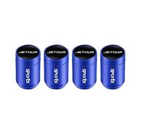 4 Pcs Tyre Valve Caps Set,for Jetour T2 X70 Plus X70 X90 T1 L6 L7 L9 Leak Proof Dust Seal Corrosion Resistant Leak-Proof Screw-On Easy Grip Car Accessories,Blue