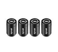 4 Pcs Tyre Valve Caps Set,for Opel Corsa D Astra Insignia Mokka Adam Combo OPC Vauxhall Leak Proof Dust Seal Corrosion Resistant Leak-Proof Screw-On Easy Grip Car Accessories,Black