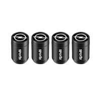 4 Pcs Tyre Valve Caps Set,for Opel Corsa D Astra Insignia Mokka Adam Combo OPC Vectra Leak Proof Dust Seal Corrosion Resistant Leak-Proof Screw-On Easy Grip Car Accessories,Black