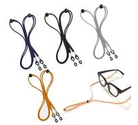 4 Pcs Unisex Eyeglass Strap Chains- Adjustable Spectacle Neck Cord Glasses String Holder, Universal Non-Slip Glasses Straps Glasses Chain for Men and Women Outdoor Activities Reading Glasses