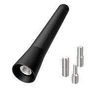4 Pcs Universal Car Antenna Replacement, Screw-in Car Aerial Mast AM/FM Radio Roof Mount Rubber Antenna, Short Stubby Universal Vehicle Antennas for Cars, SUVs, Trucks